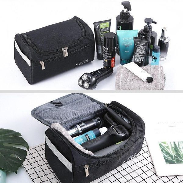 Чоловіча косметичка-органайзер, Несесер для туалетного приладдя TRAVEL BAG (чорний) 9874532 фото