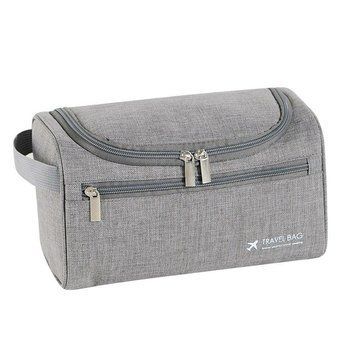 Чоловіча косметичка-органайзер, Несесер для туалетного приладдя TRAVEL BAG (сірий) 9874531 фото