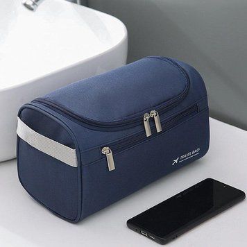 Чоловіча косметичка-органайзер, Несесер для туалетного приладдя TRAVEL BAG (синій) 9874533 фото