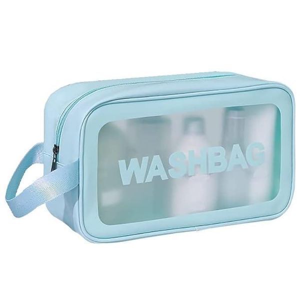 Жіноча косметичка WASHBAG 26х15х10 см блакитний 7854216 фото