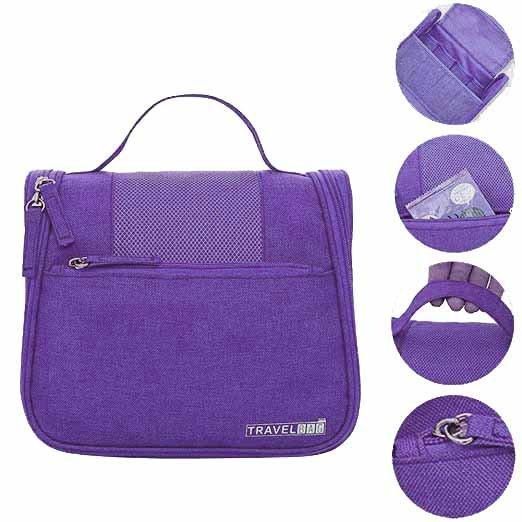 Дорожній підвісний органайзер для косметики Travel bag (Фіолетовий) 8743258 фото