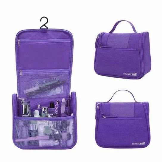 Дорожній підвісний органайзер для косметики Travel bag (Фіолетовий) 8743258 фото