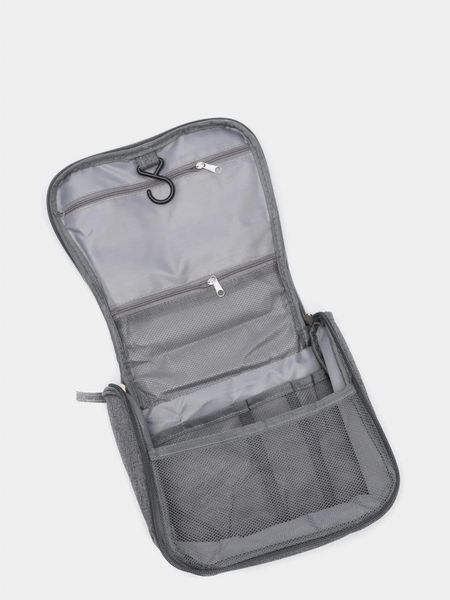 Дорожній підвісний органайзер для косметики Travel bag (Сірий) 8743259 фото
