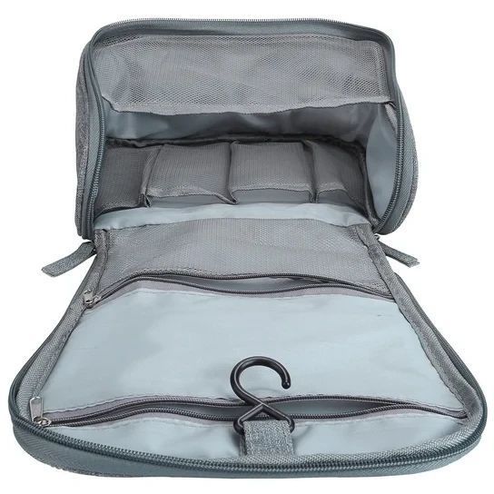Дорожній підвісний органайзер для косметики Travel bag (Сірий) 8743259 фото
