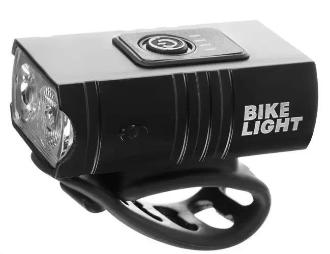 Акумуляторний велосипедний ліхтар USB Bike Light BK-02, Велофара на кермо велосипеда Black 4123100 фото