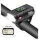 Акумуляторний велосипедний ліхтар USB Bike Light BK-02, Велофара на кермо велосипеда Black 4123100 фото 7
